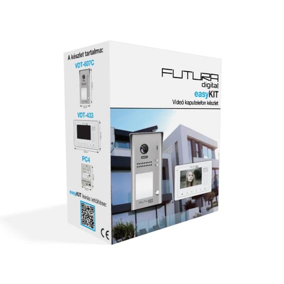 FUTURA EASYKIT ÚJ - (VDK-43307C) - 1 LAKÁSOS SZÍNES VIDEOKAPUTELEFON SZETT